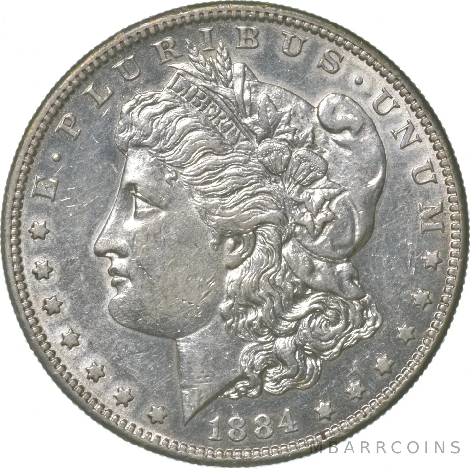 1884-S Morgan Silver Dollar a3136