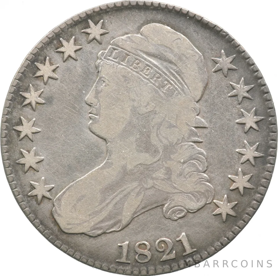 1821 Capped Bust Half Dollar a2316