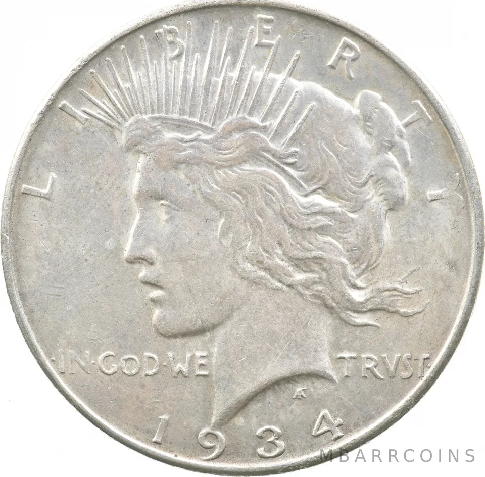 1934-D Peace Silver Dollar a8107