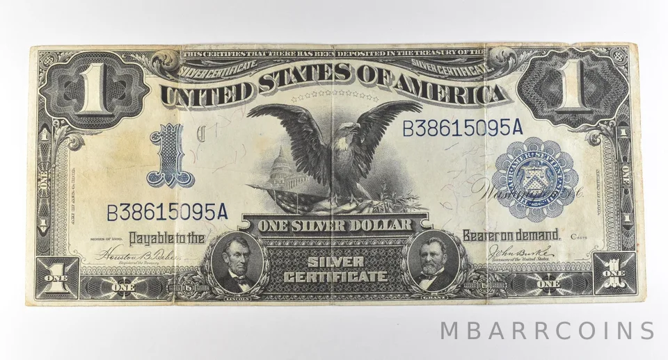 1899 $1 Silver Certificate Large Note Blue Seal *2857