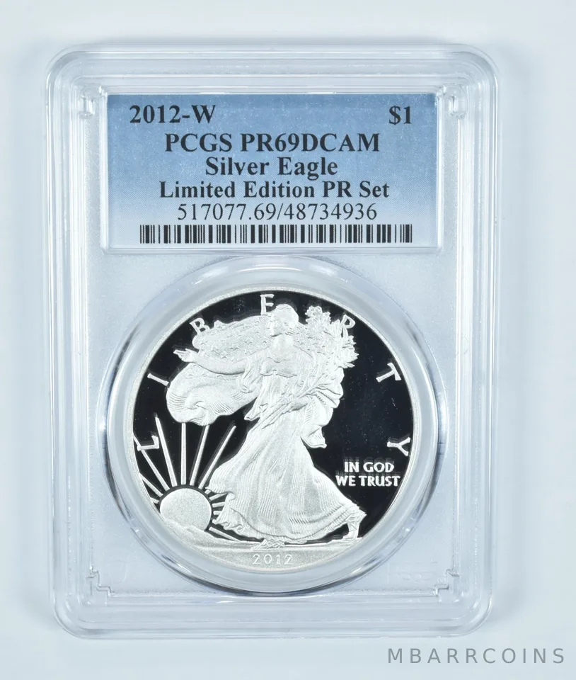 2012-W American Silver Eagle Limited Edition Set PR69 DCAM PCGS Blue Label