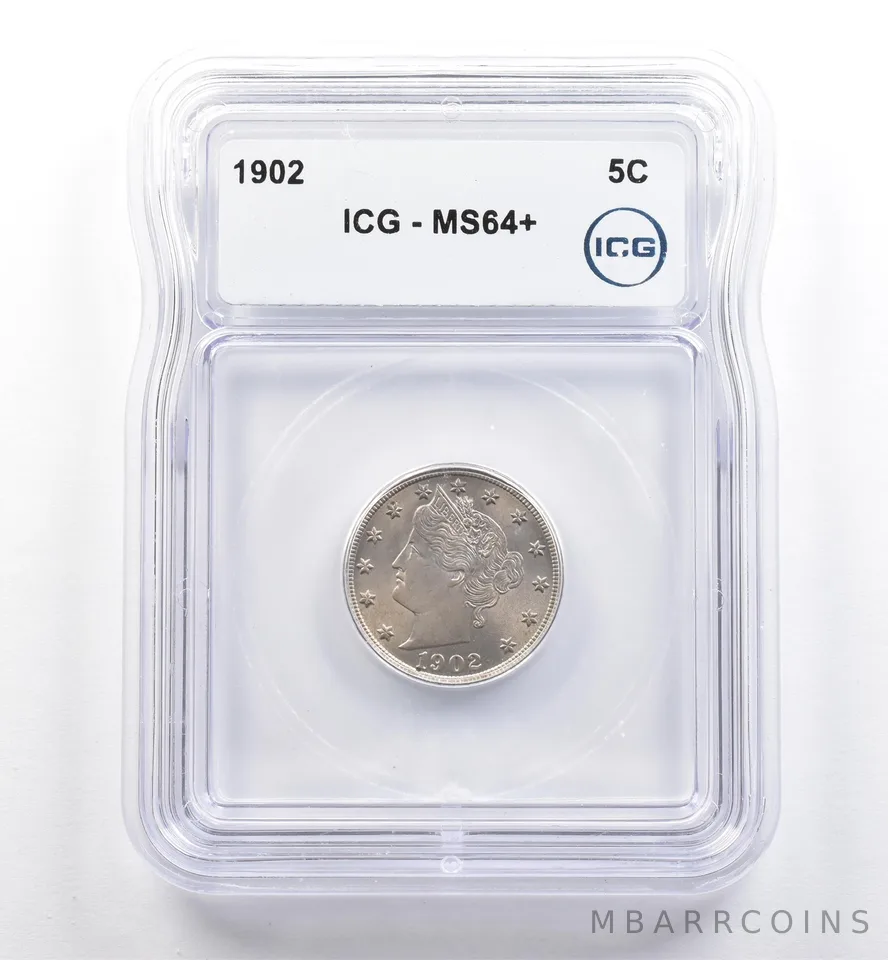 1902 Liberty V Nickel MS64+ ICG *6490