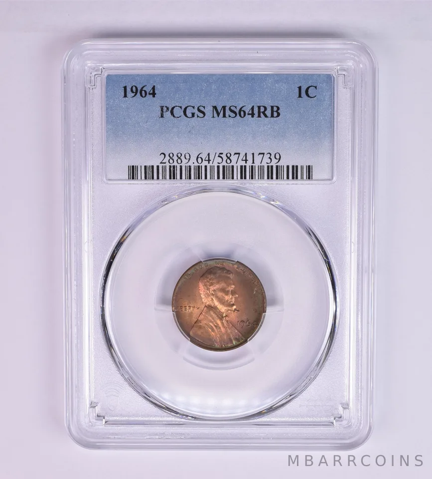 1964 Lincoln Memorial Cent MS64 RB PCGS Beautiful Tone *1222