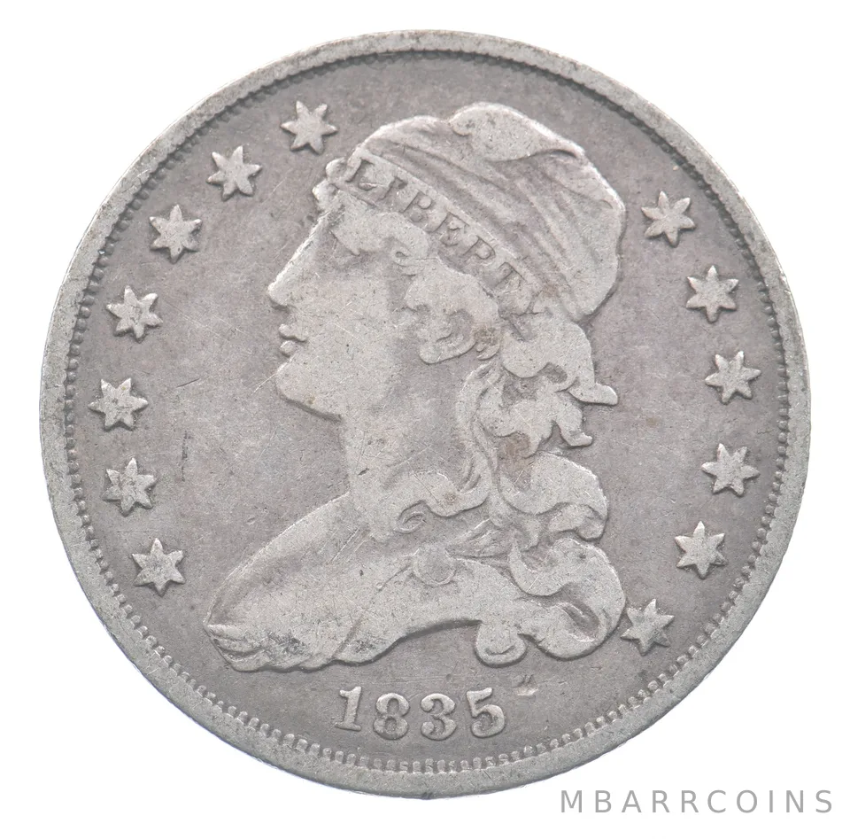 1835 Capped Bust Quarter a8656