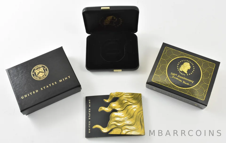 OGP 2024 $1 Flowing Hair 230th Anniversary Gold Proof  - NO COIN