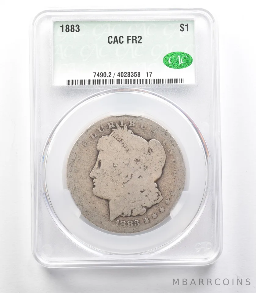 1883 Morgan Silver Dollar FR2 CAC Lowball a3332