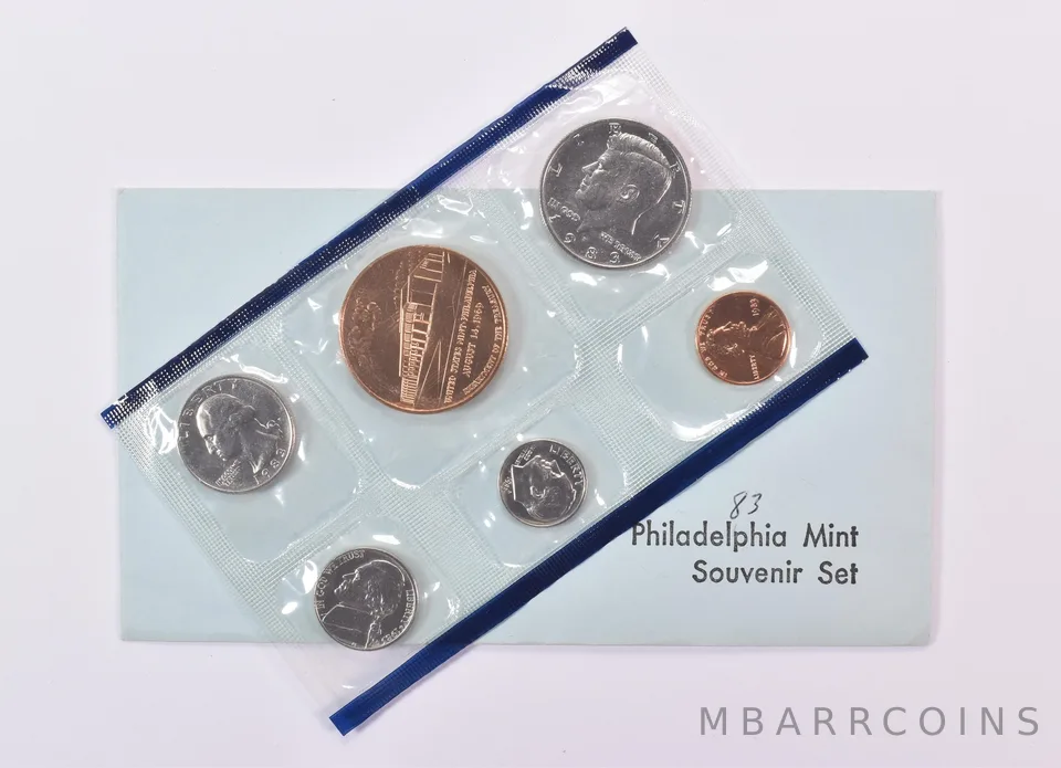 1983 Philadelphia Mint Souvenir Set in Original Packaging (5 coins)