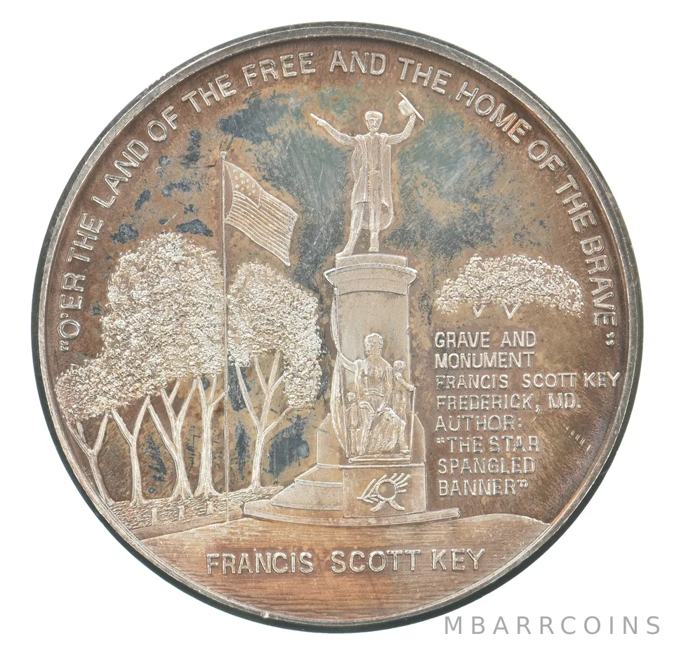 1995 City Of Frederick 250th Anniversary Medal Beautiful Tone *6255