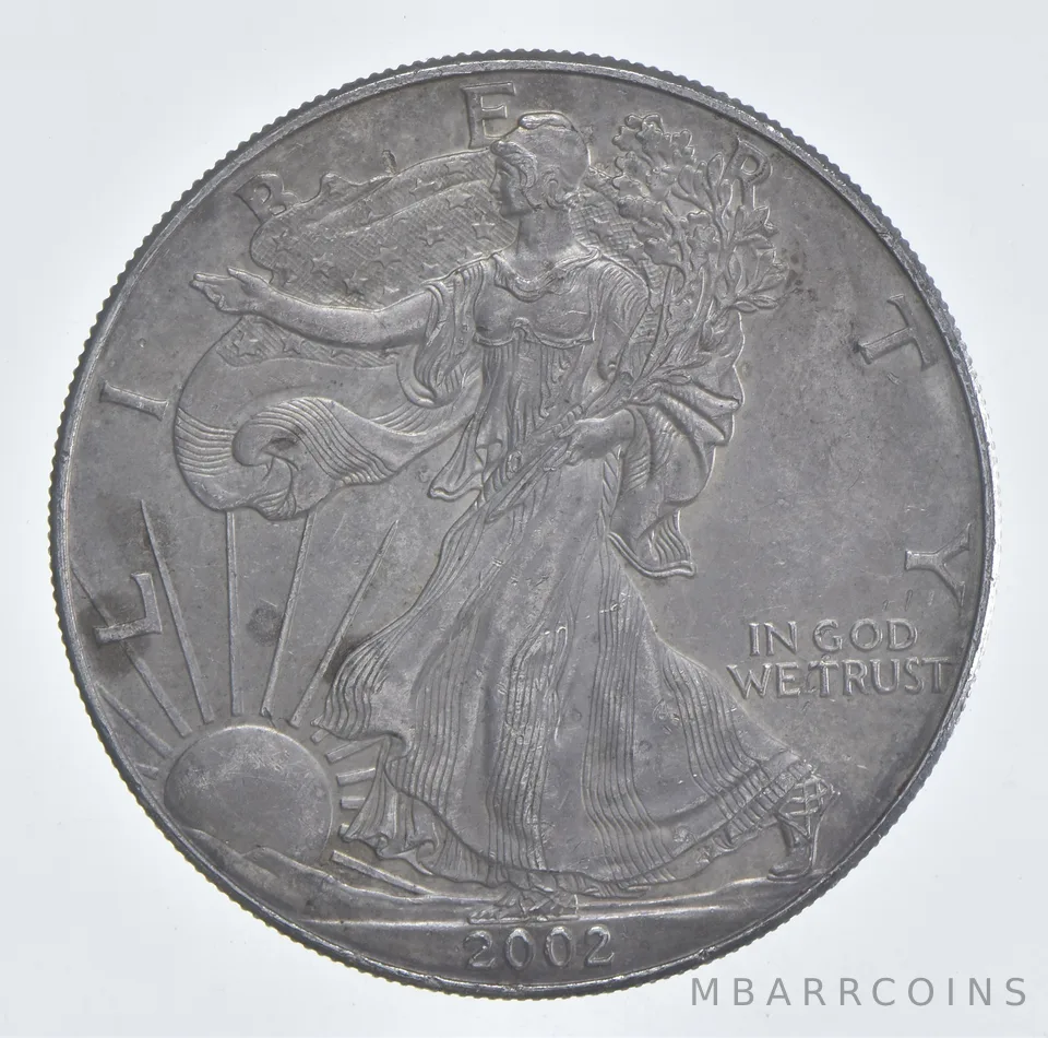 Better Date 2002 American Silver Eagle 1 Troy Oz .999 Fine Silver *486