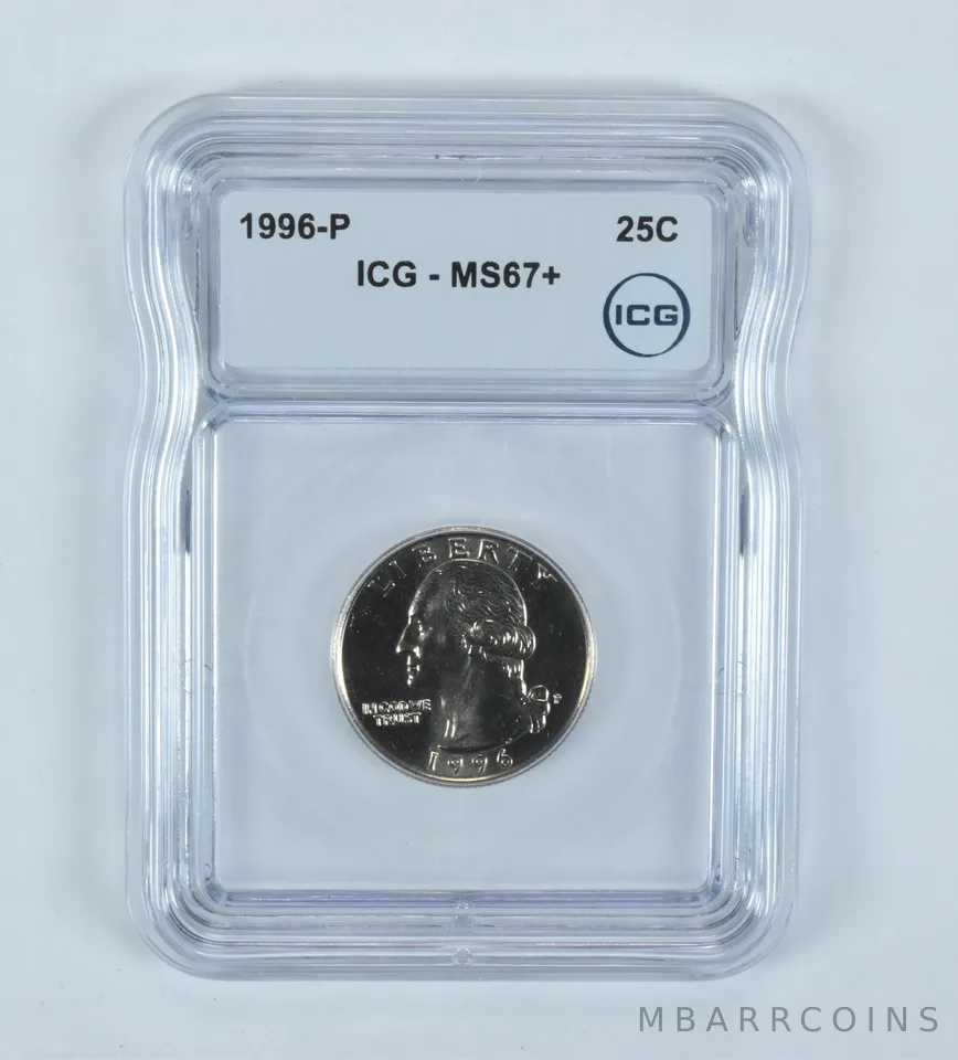 1996-P Washington Quarter MS67+ ICG