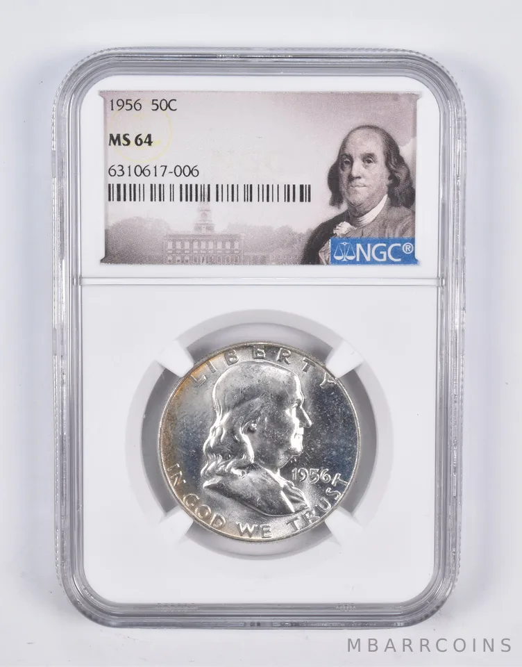 MS64 1956 Franklin Half Dollar FS-401 Bugs Bunny NGC *2219