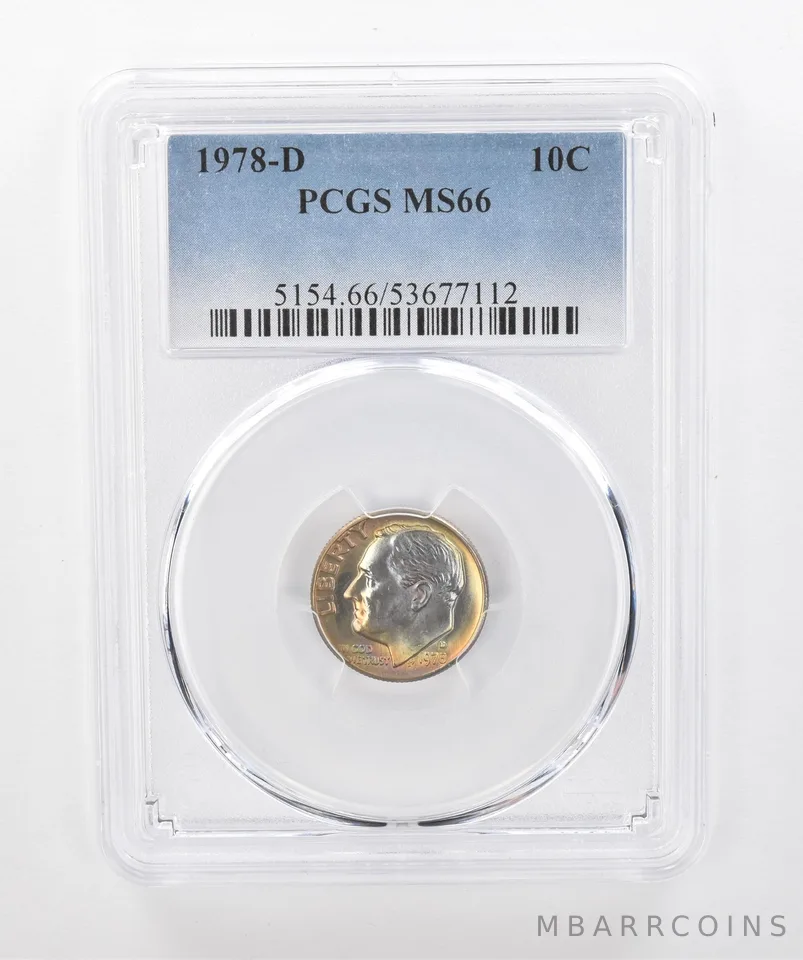 1978-D Roosevelt Dime MS66 PCGS Beautiful Tone a1301