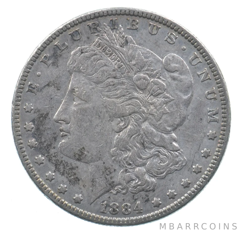 Early - 1884 Morgan Silver Dollar - 90% US Coin *970