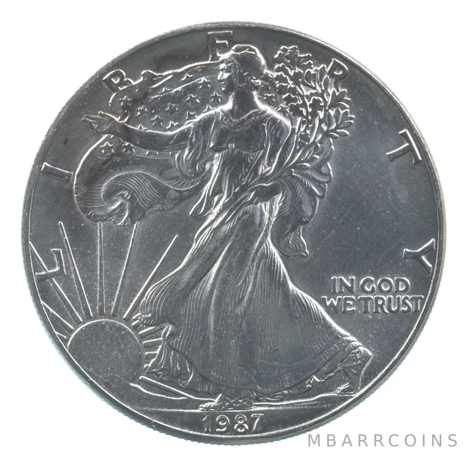 Better Date 1987 American Silver Eagle 1 Troy Oz .999 Fine Silver *670