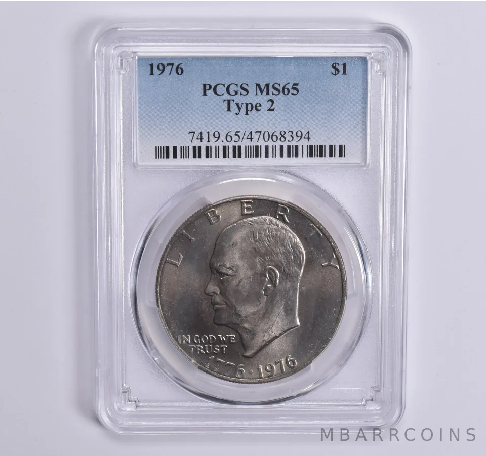1976 Eisenhower $1 Type 2 MS65 PCGS Blue Lbl
