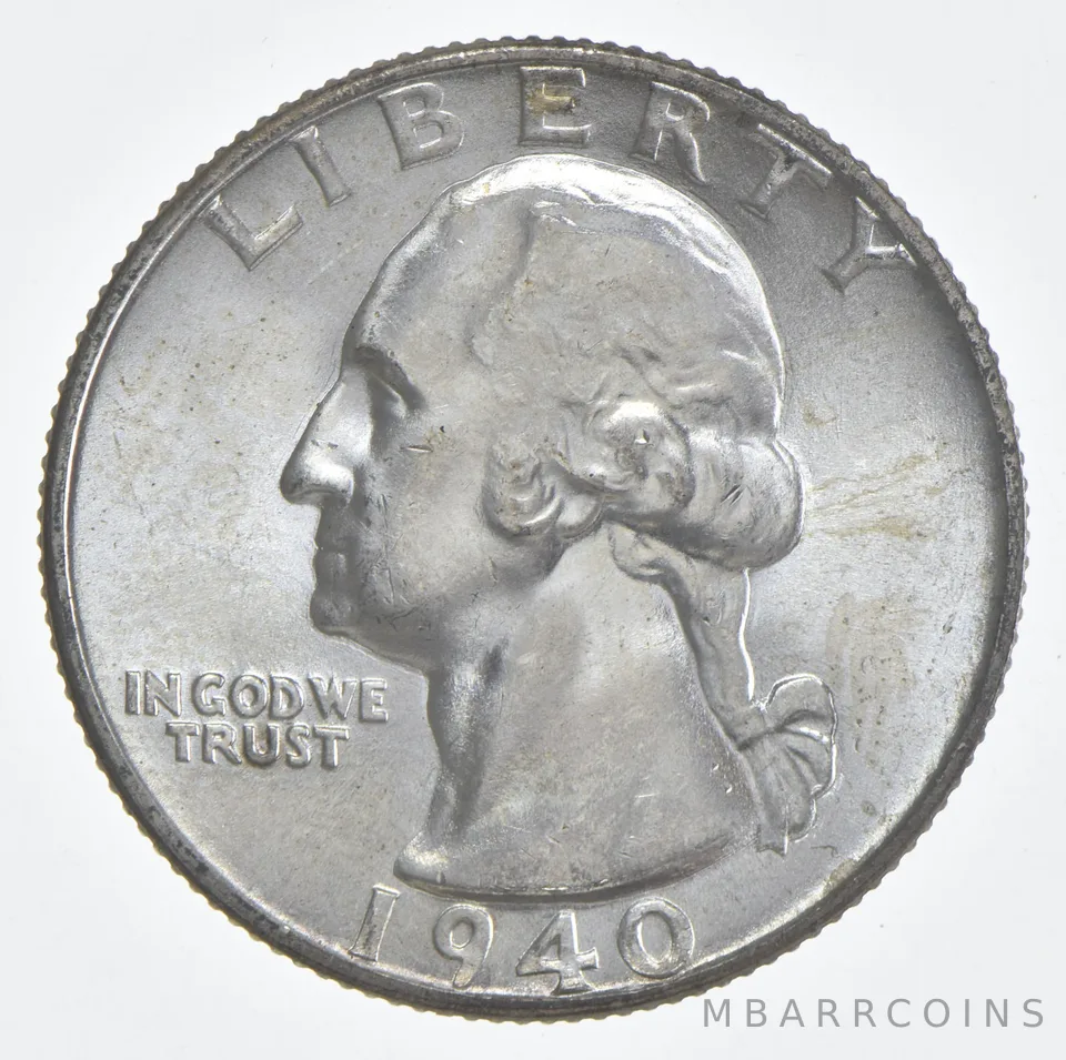 1940-D BU Washington Quarter Silver