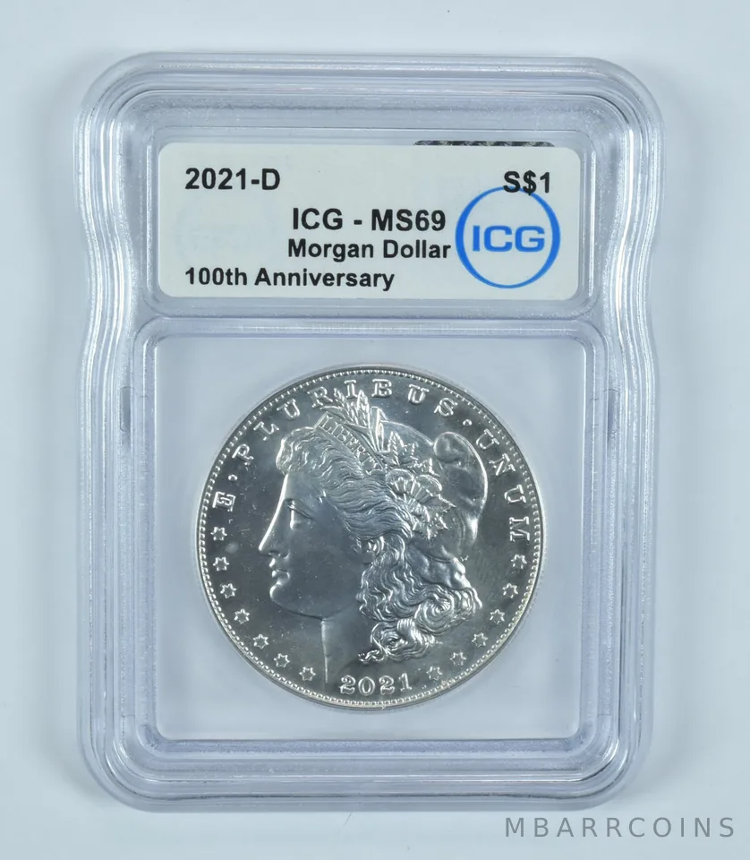 2021-D Morgan Silver Dollar MS69 ICG
