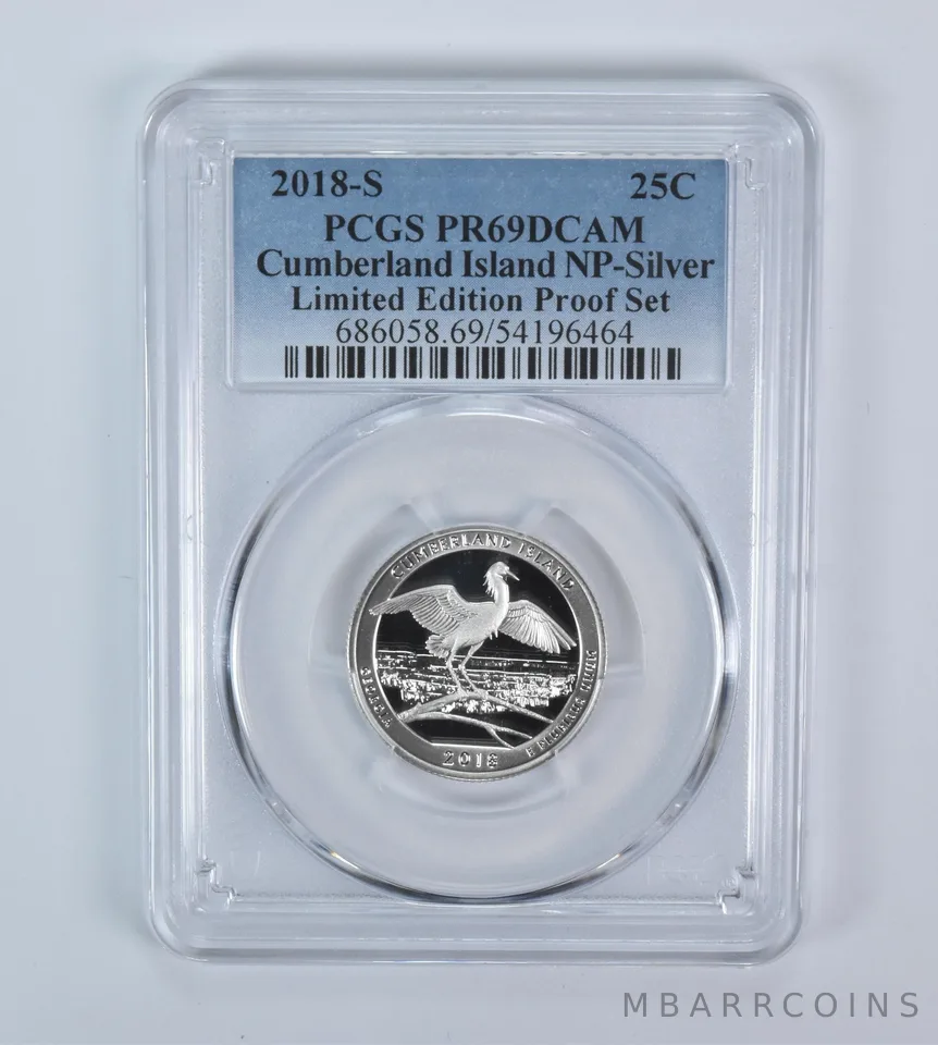 2018-S Washington Quarter ATB Cumberland Island Silver LE PR69 DCAM PCGS