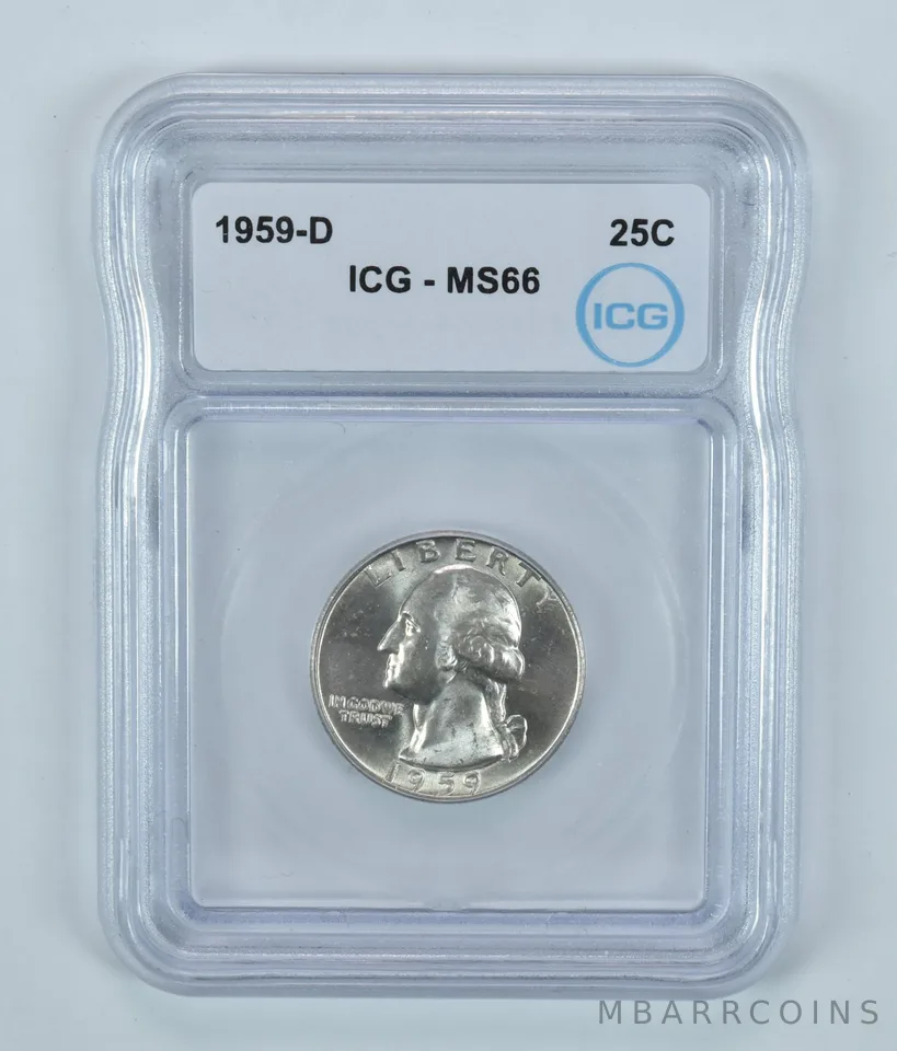 1959-D Washington Quarter MS66 ICG