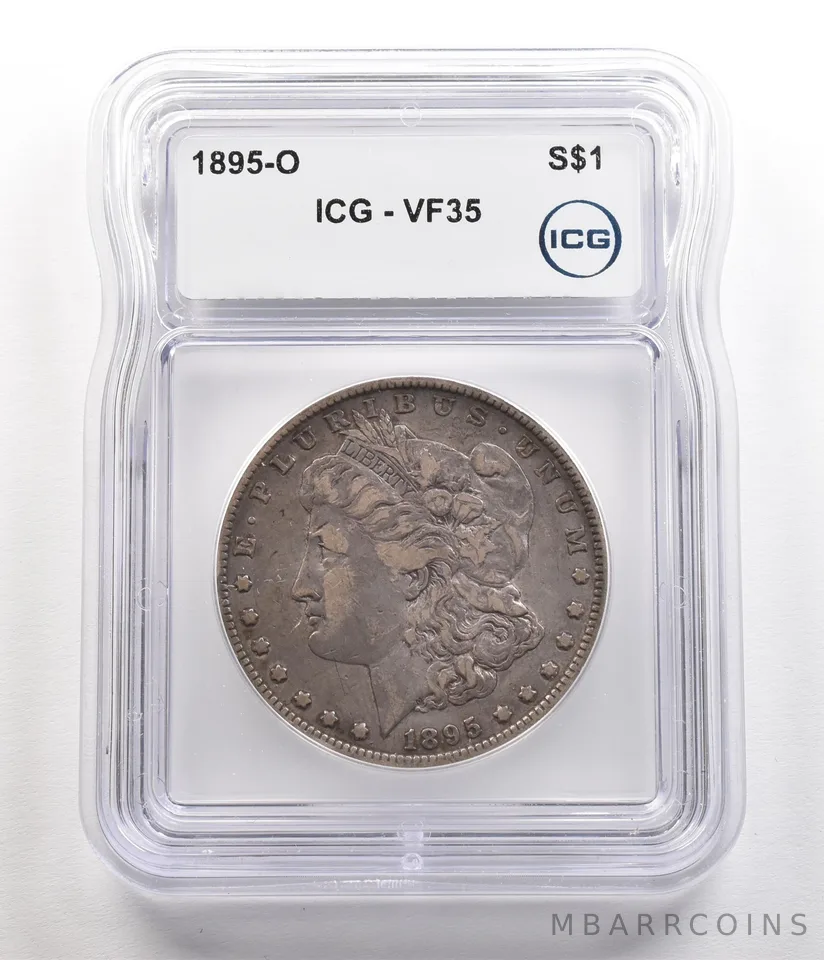 1895-O Morgan Silver Dollar VF35 ICG *5523