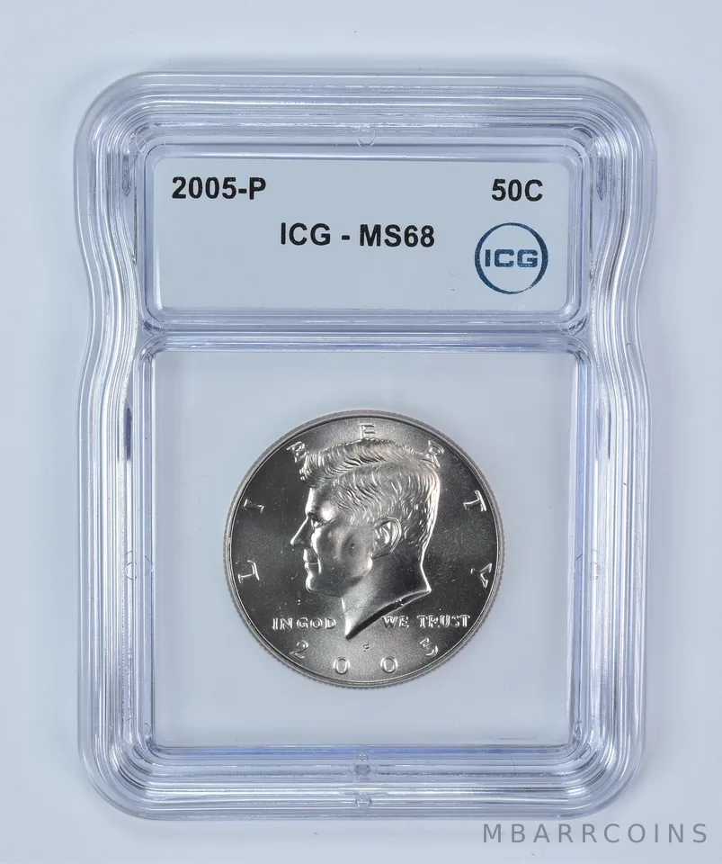 2005-P Kennedy Half Dollar MS68 ICG