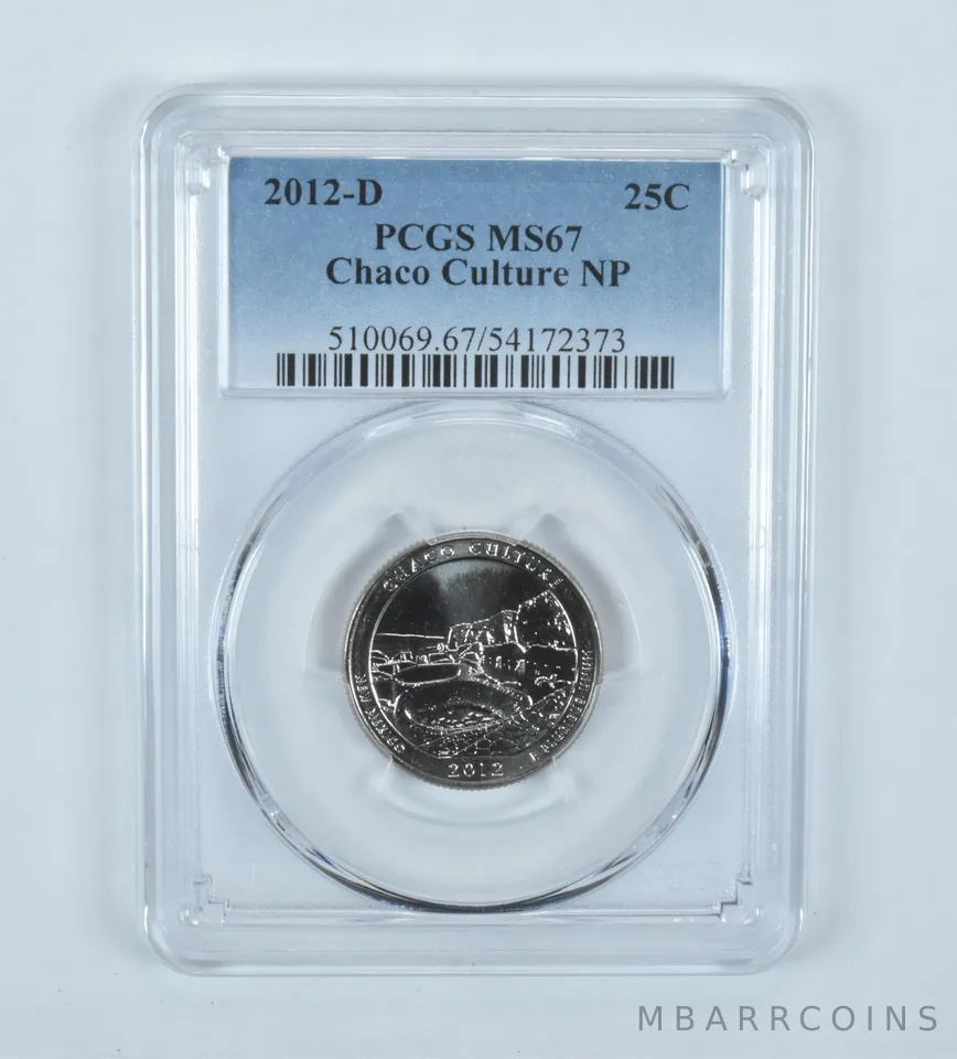 2012-D Washington Quarter ATB Chaco Culture MS67 PCGS