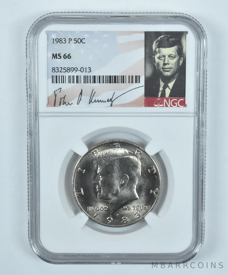 1983-P Kennedy Half Dollar MS66 NGC Special Label