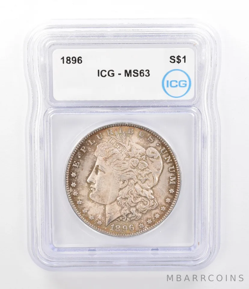 1896 Morgan Silver Dollar MS63 ICG Beautiful Tone *9777