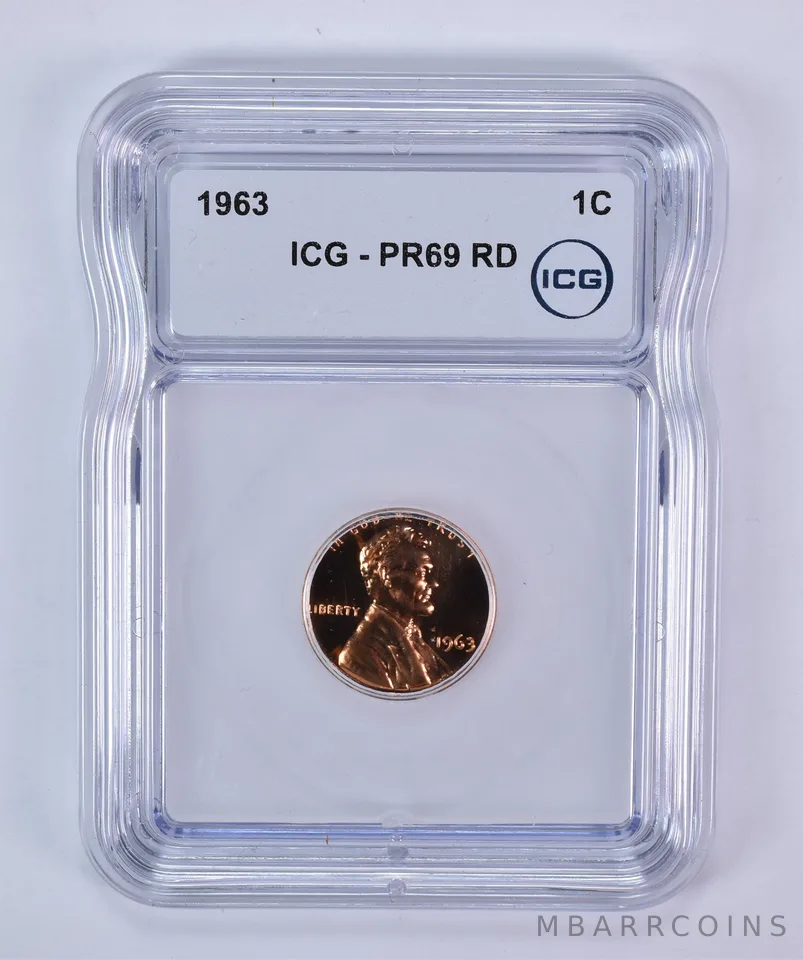 1963 Lincoln Memorial Cent PR69 RD ICG