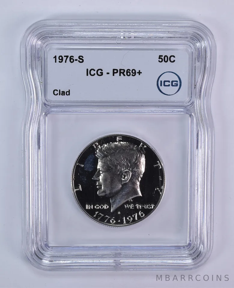 1976-S Kennedy Half Dollar CLAD PR69+ ICG