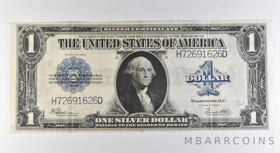 1923 $1 Silver Certificate Large Note Blue Seal Fr#237 *0532