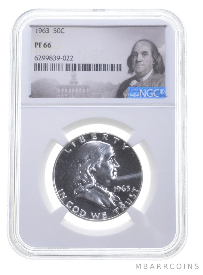 1963 Franklin Half Dollar PF66 NGC Special Label