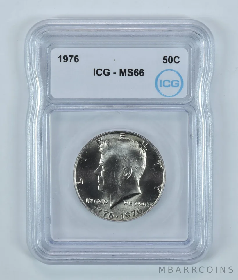 1976 Kennedy Half Dollar MS66 ICG