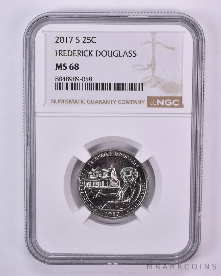 2017-S Washington Quarter ATB Frederick Douglass MS68 NGC