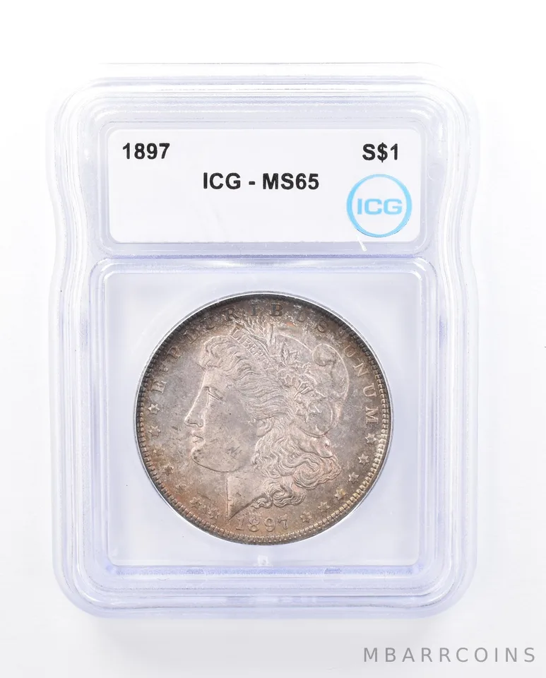 1897 Morgan Silver Dollar MS65 ICG Beautiful Tone *1652