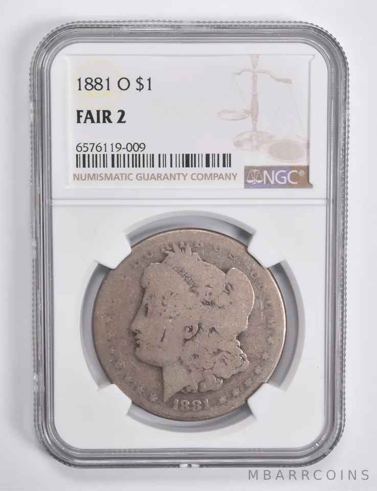 FAIR 2 1881-O Morgan Silver Dollar NGC Lowball Low Ball a4601