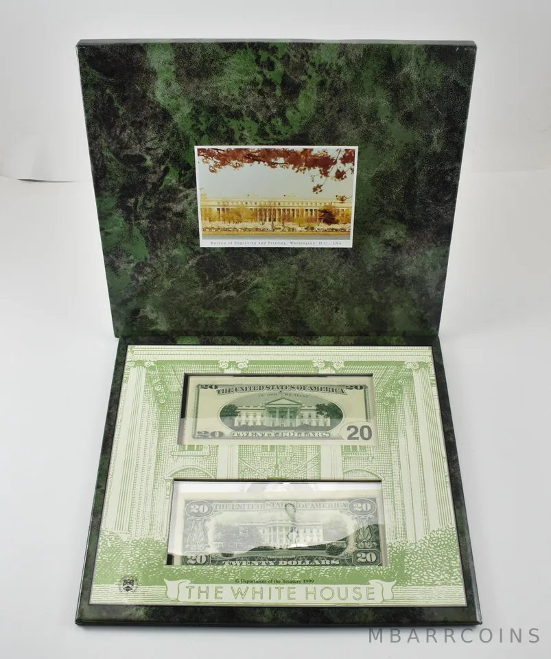 Lot (2) 1995/1996 $20 Richmond VA FRN BEP Evolutions *0398