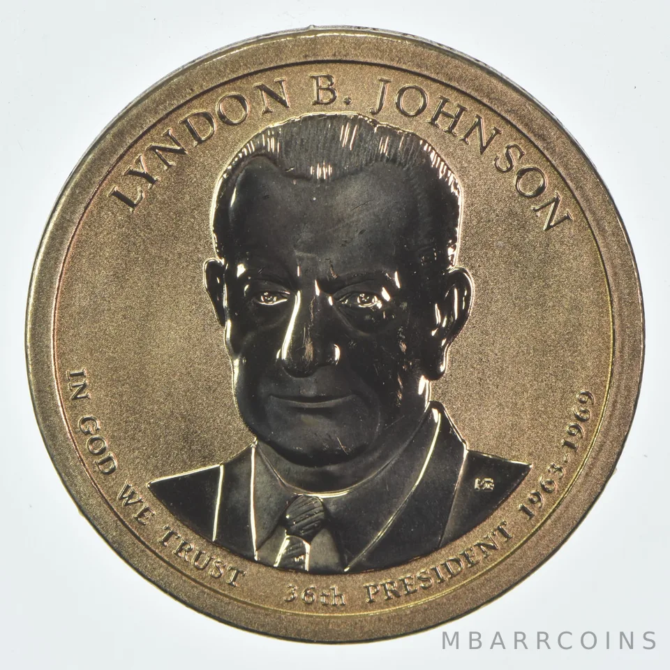 2015-P Presidential $1 Reverse Proof Lyndon B Johnson