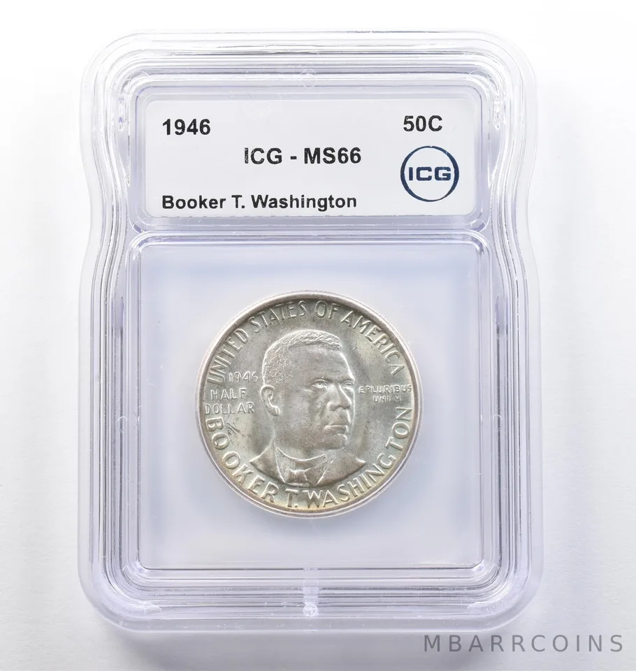 1946 Booker T Washington Commemorative Half Dollar MS66 ICG *0158