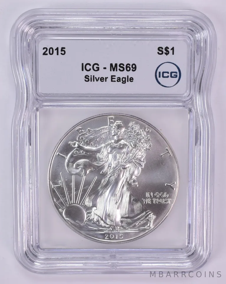 2015 American Silver Eagle MS69 ICG