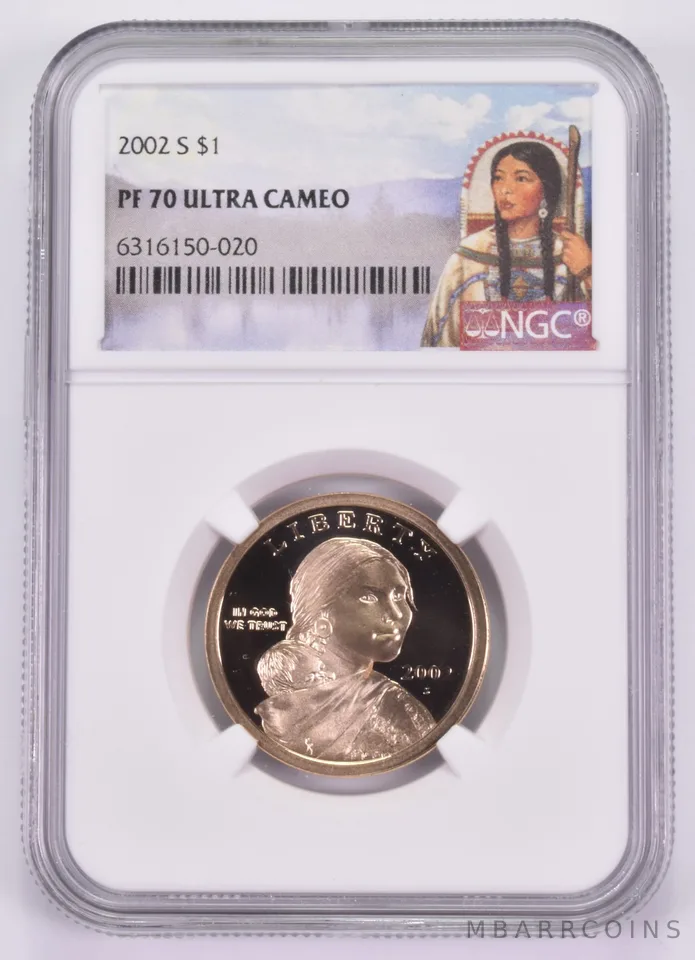 2002-S Sacagawea $1 PF70 UCam NGC Special Label
