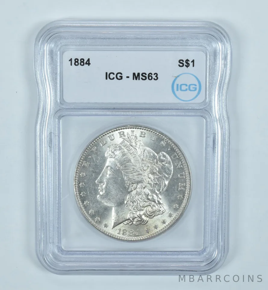 1884 Morgan Silver Dollar MS63 ICG
