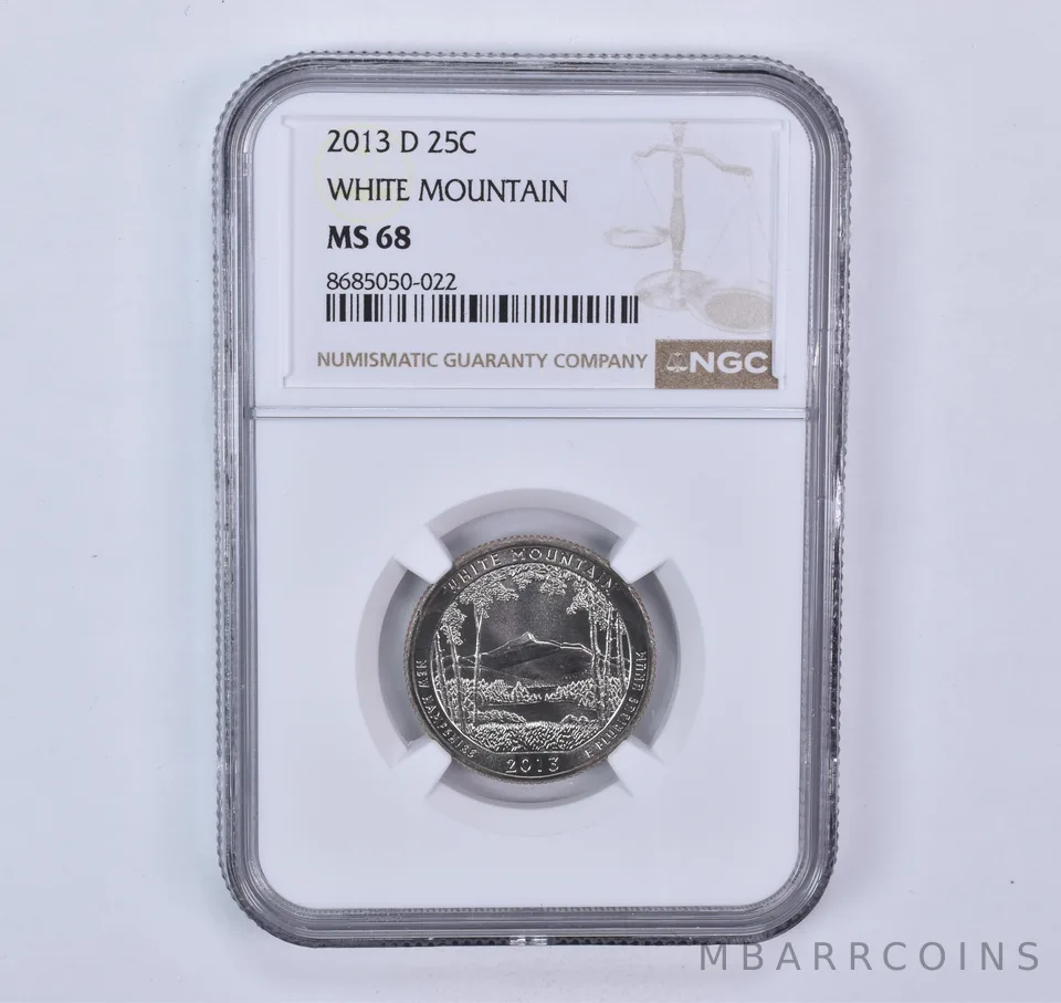 2013-D Washington Quarter ATB White Mountain MS68 NGC