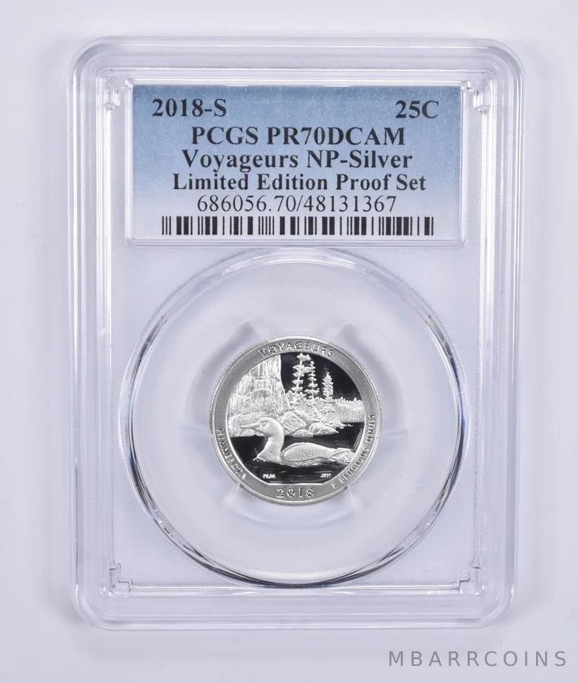 2018-S Quarter Silver Voyageurs Limited Edition Set PR70 PCGS