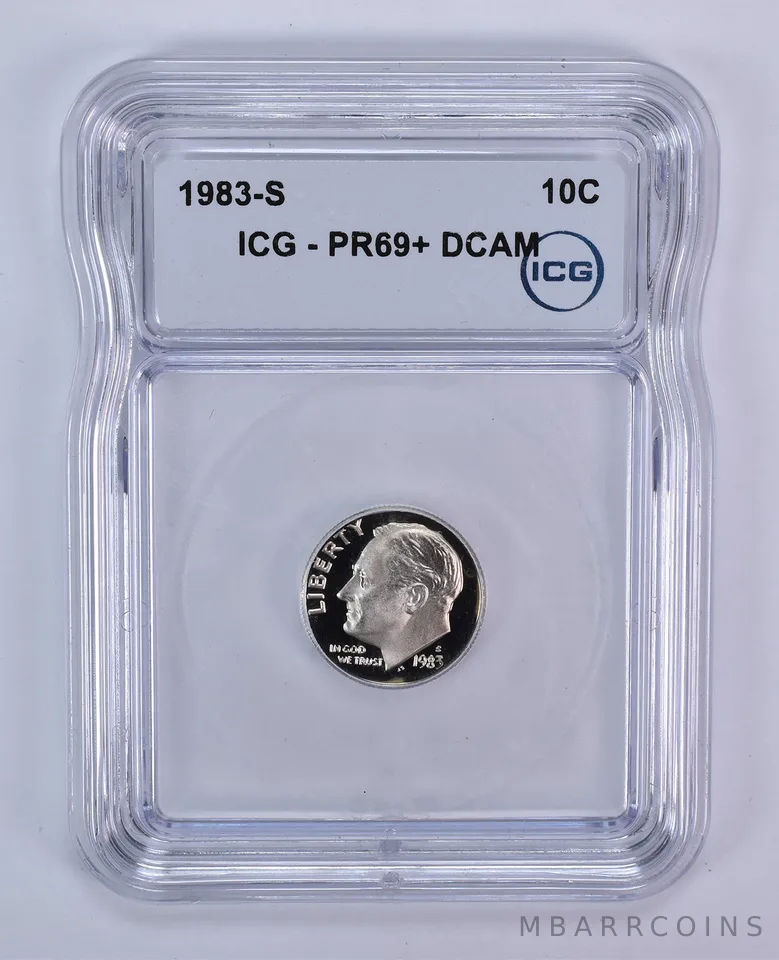 1983-S Roosevelt Dime PR69+ DCAM ICG