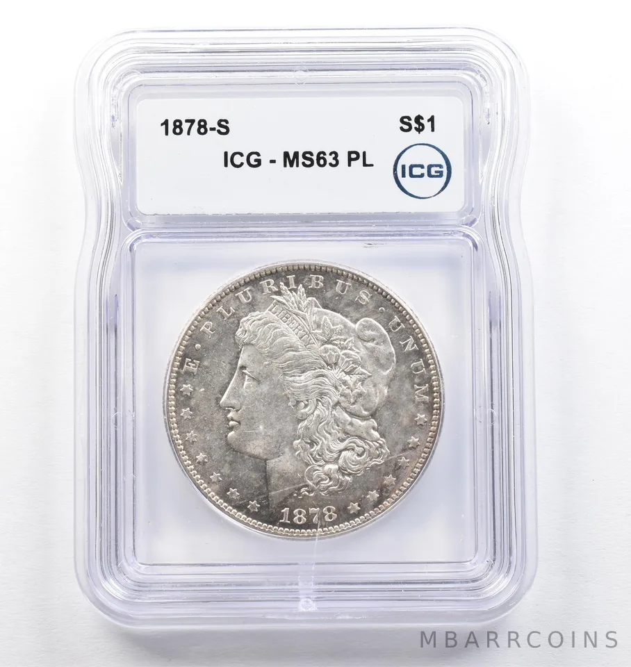 1878-S Morgan Silver Dollar MS63 PL ICG *0739