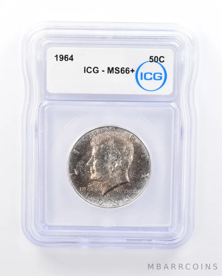 1964 Kennedy Half Dollar MS66+ ICG Beautiful Tone *1908