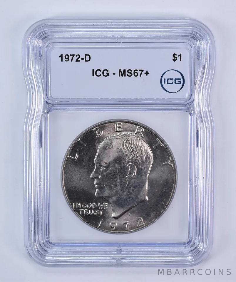 1972-D Eisenhower $1 MS67+ ICG