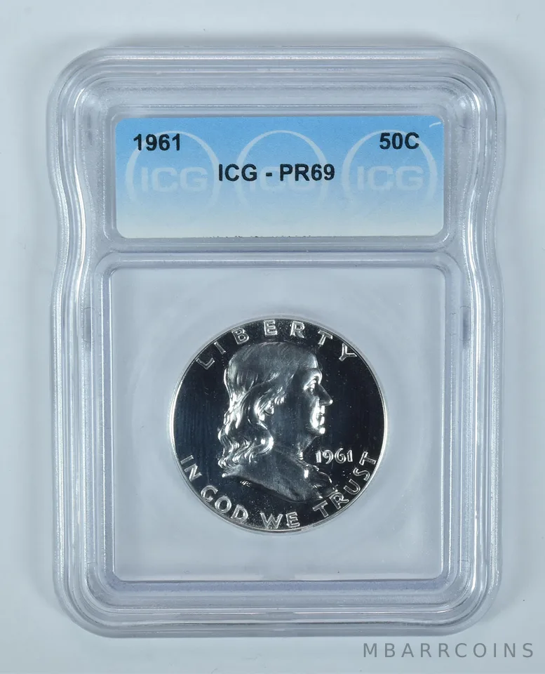 1961 Franklin Half Dollar PR69 ICG