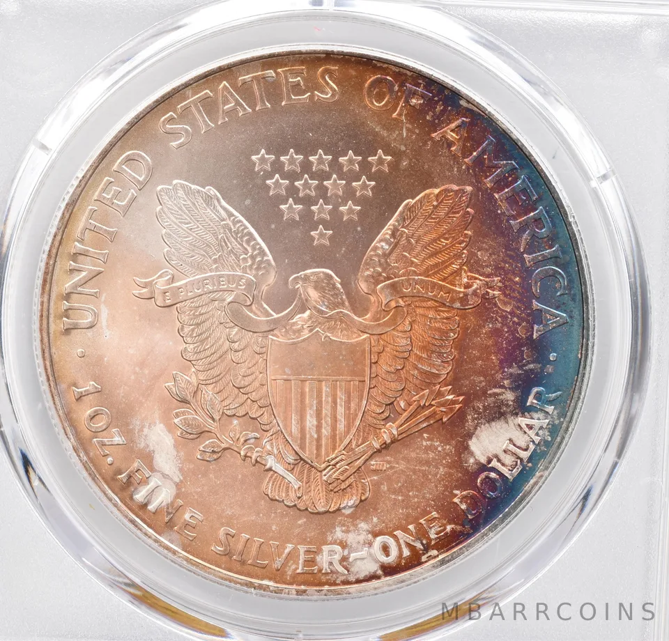 2005 American Silver Eagle MS68 PCGS Beautiful Tone *1229